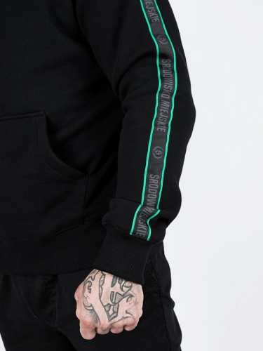 Bluza z kapturem "Laur mint lampas" - czarna za 239,00 zł