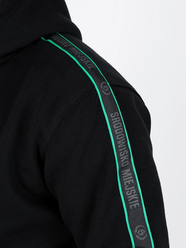 Bluza z kapturem "Laur mint lampas" - czarna za 239,00 zł