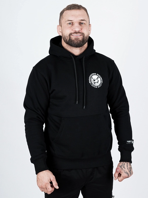 Bluza z kapturem "Mordka" - czarna / biała za 249,00 zł