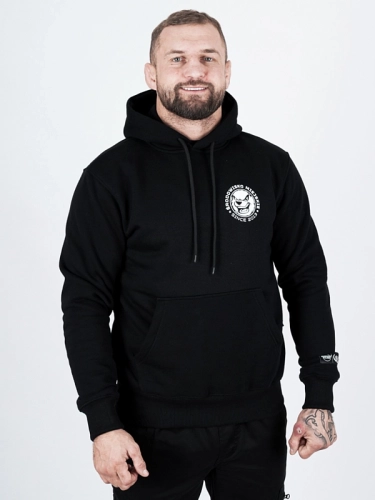 Bluza z kapturem "Mordka" - czarna / biała za 249,00 zł