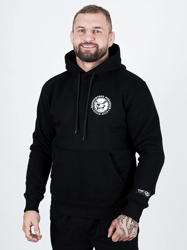 Bluza z kapturem "Mordka" - czarna / biała za 249,00 zł