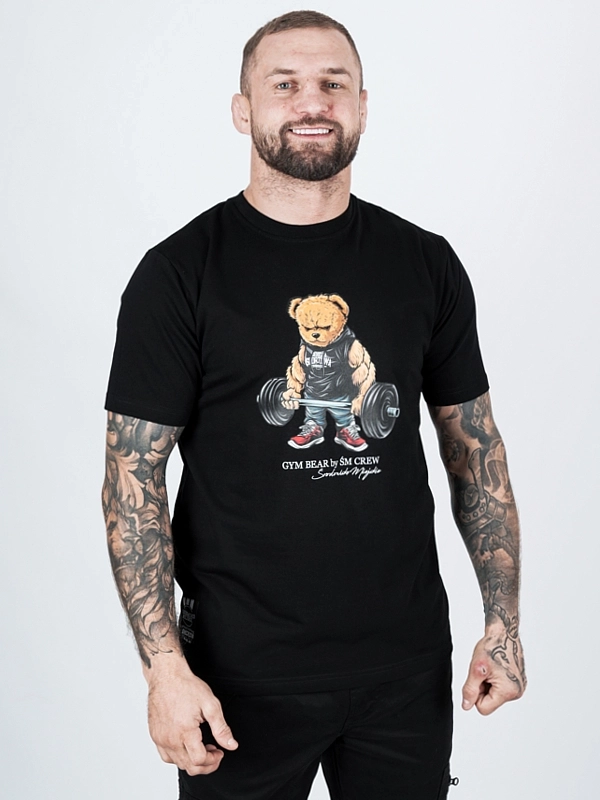 Koszulka "Gym Bear" - Czarna za 119,00 zł