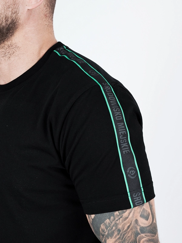 T-shirt "Laur mint lampas" - black for 119,00 PLN