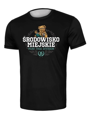 Koszulka Sportowa Mesh "Muay Thai Bear" - Czarna za 139,00 zł