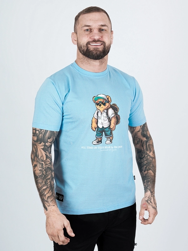 "All time on tour Bear" T-shirt - Blue for 119.00 PLN