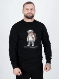 Bluza bez kaptura "All Time on Tour Bear" - Czarna