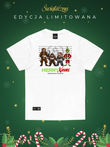 T-shirt "Merry Xmas" - white for 119,00 PLN