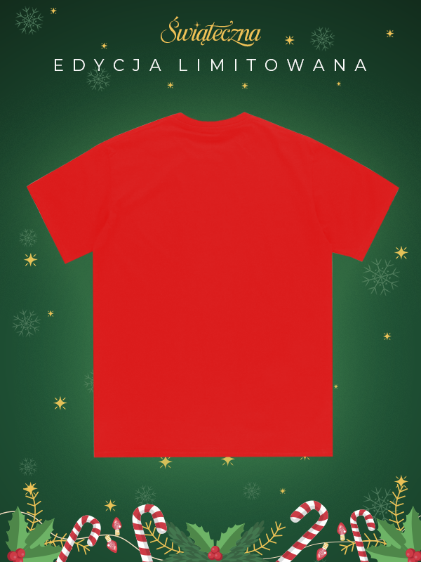 T-shirt "Merry Xmas" - red for 119,00 PLN