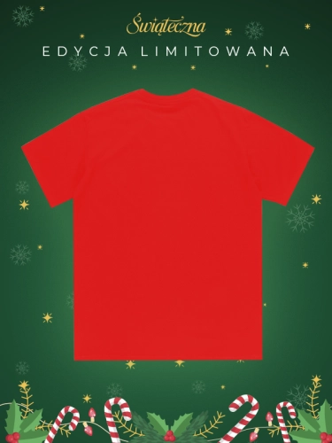 T-shirt "Merry Xmas" - red for 119,00 PLN