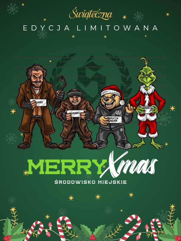 Koszulka "Merry Xmas" - czerwona za 119,00 zł