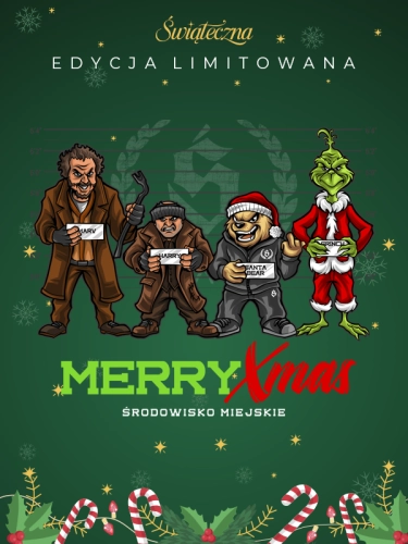 Koszulka "Merry Xmas" - czarna za 119,00 zł 2