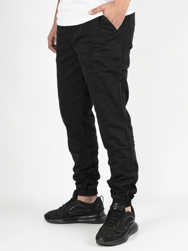 Spodnie Jeansowe Jogger "Laur Icon" Czarne / Białe za 199,00 zł