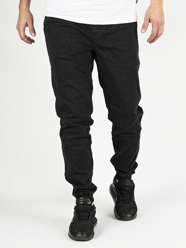 Spodnie Jeansowe Jogger "Miś" Czarne / Białe za 199,00 zł