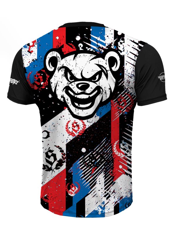 Mesh Sports T-shirt "Mordka Spray" - Black for 139.00 PLN