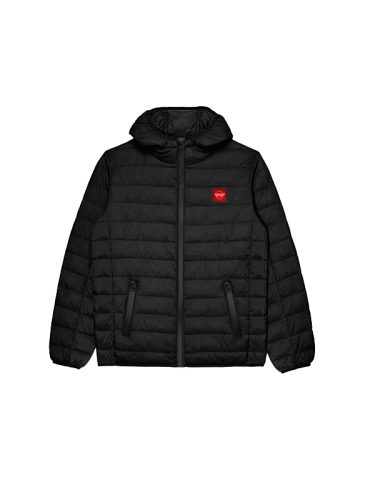 "CLS red" Quilted Jacket - black