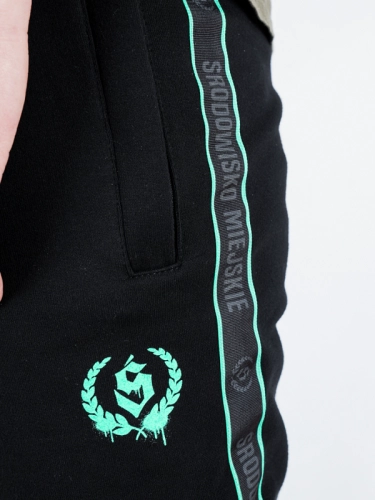 Sweatpants "Laur mint lampas" - black for 219,00 PLN