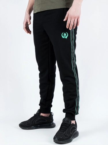 Sweatpants "Laur mint lampas" - black for 219,00 PLN