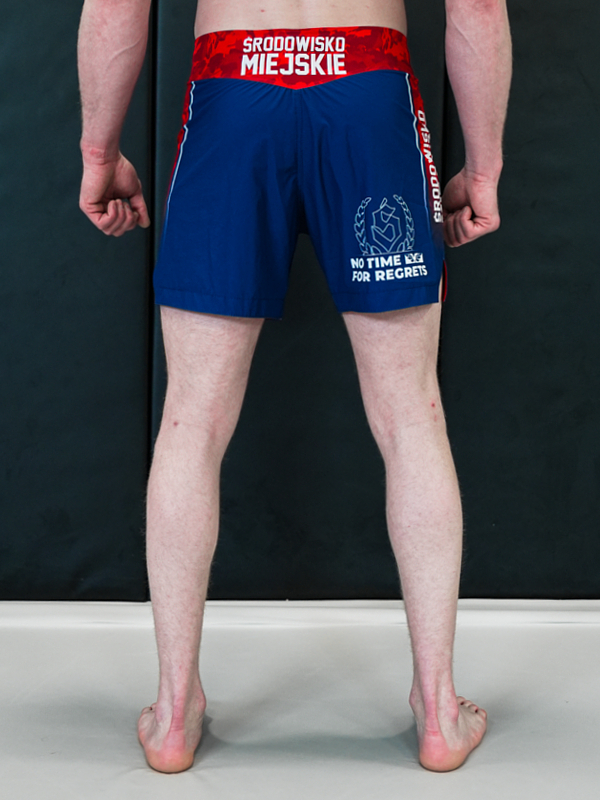 Spodenki MMA "Fusion"  - Granatowo / Czerwone za 199,00 zł