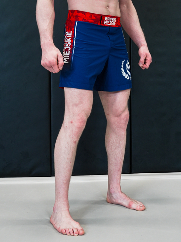 Spodenki MMA "Fusion"  - Granatowo / Czerwone za 199,00 zł