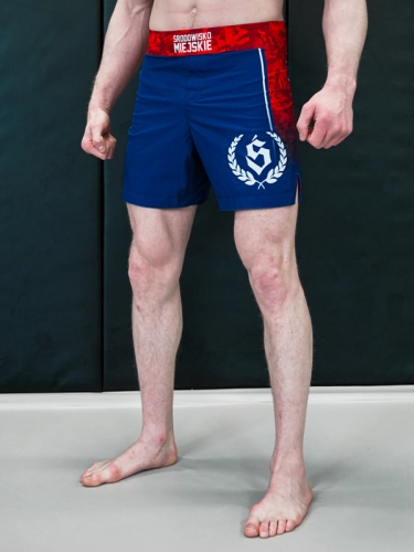 MMA shorts "Fusion" - Navy blue / Red for 199.00 PLN