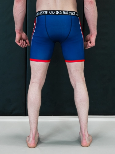 Spodenki kompresyjne "Fusion"  - Granatowo / Czerwone za 159,00 zł