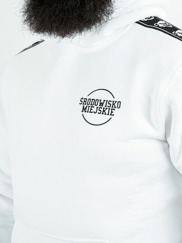 Hoodie "Classic lampas" - white for 249,00 PLN