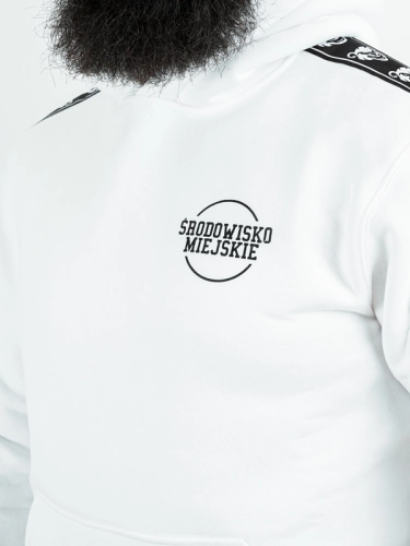 Hoodie "Classic lampas" - white for 249,00 PLN