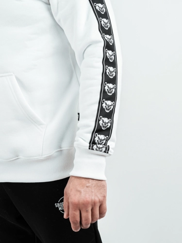 Bluza z kapturem "Classic Lampas" - biała za 249,00 zł