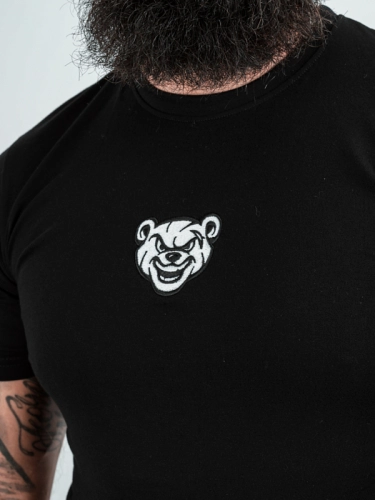 T-shirt "Mordka Emblem" - slim fit - black/white for 119,00 PLN 2