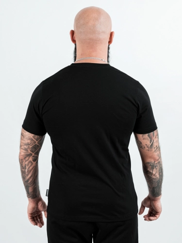 T-shirt "Mordka Emblem" - slim fit - black/white for 119,00 PLN