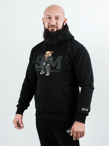Bluza z kapturem "ŚM Bear" - czarna za 249,00 zł