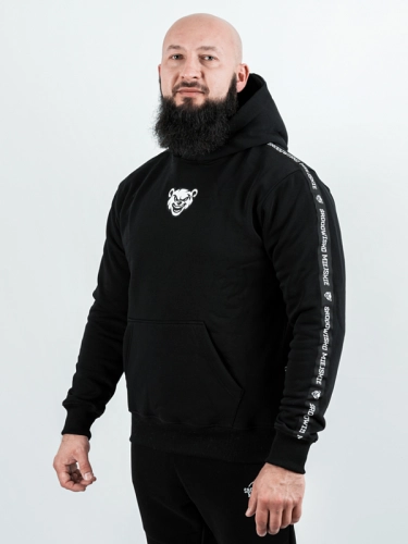 Bluza z kapturem "Miś Lampas" - czarna za 249,00 zł