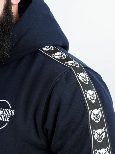 Hoodie "Classic lampas" - navy for 249,00 PLN