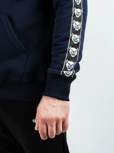 Bluza z kapturem "Classic Lampas" - granatowa za 249,00 zł