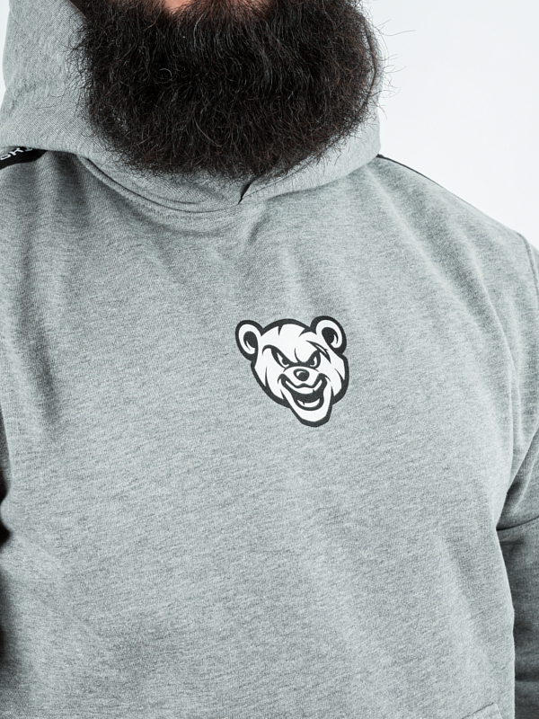 Bluza z kapturem "Miś Lampas" - ciemny melanż za 249,00 zł