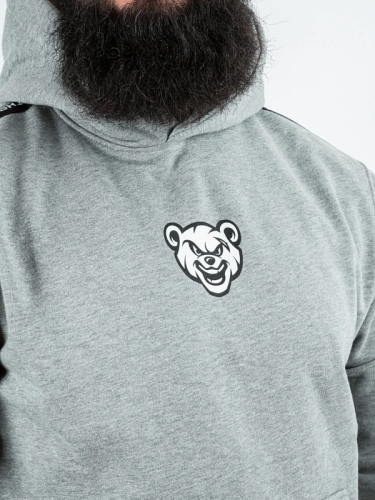 Bluza z kapturem "Miś Lampas" - ciemny melanż za 249,00 zł