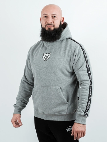 Bluza z kapturem "Miś Lampas" - ciemny melanż za 249,00 zł