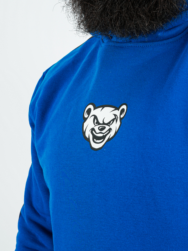 Bluza z kapturem "Miś Lampas" - chabrowa za 249,00 zł