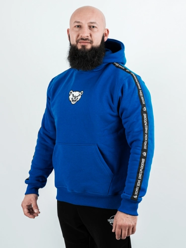Hoodie "Miś lampas" - cornflower for 249,00 PLN