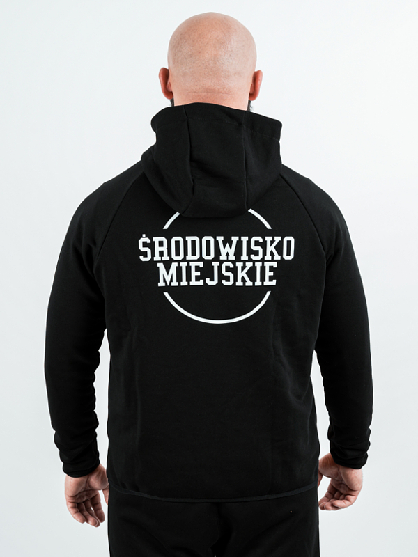 Hoodie zipped "Classic Tech" - black/white for 299,00 PLN