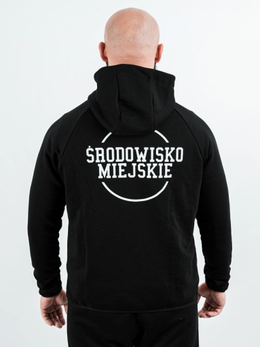 Hoodie zipped "Classic Tech" - black/violet for 299,00 PLN 2