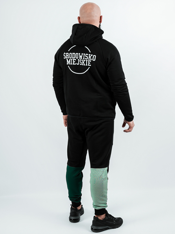 Hoodie zipped "Classic Tech" - black/mint/green for 299,00 PLN