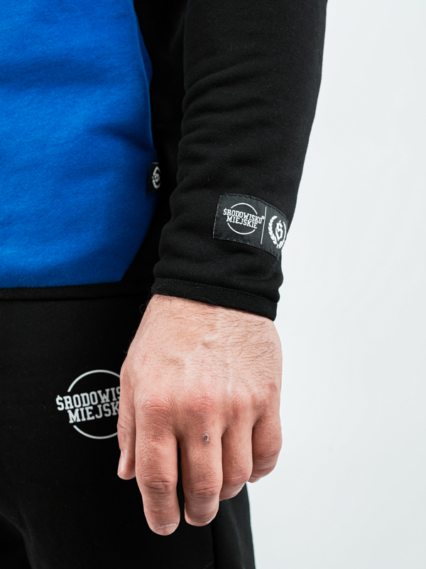 Hoodie zipped "Classic Tech" - black/blue/navy for 299,00 PLN