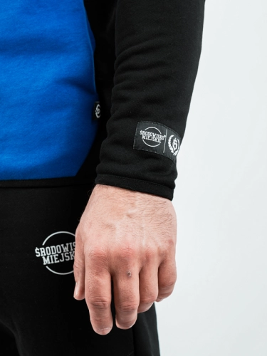 Hoodie zipped "Classic Tech" - black/blue/navy for 299,00 PLN