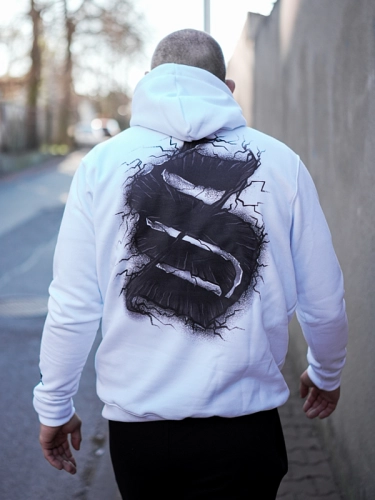 Bluza z kapturem "Split" - biała za 269,00 zł