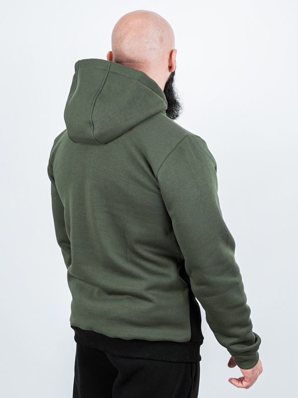Hoodie "Essential Bear" - khaki/black for 279,00 PLN