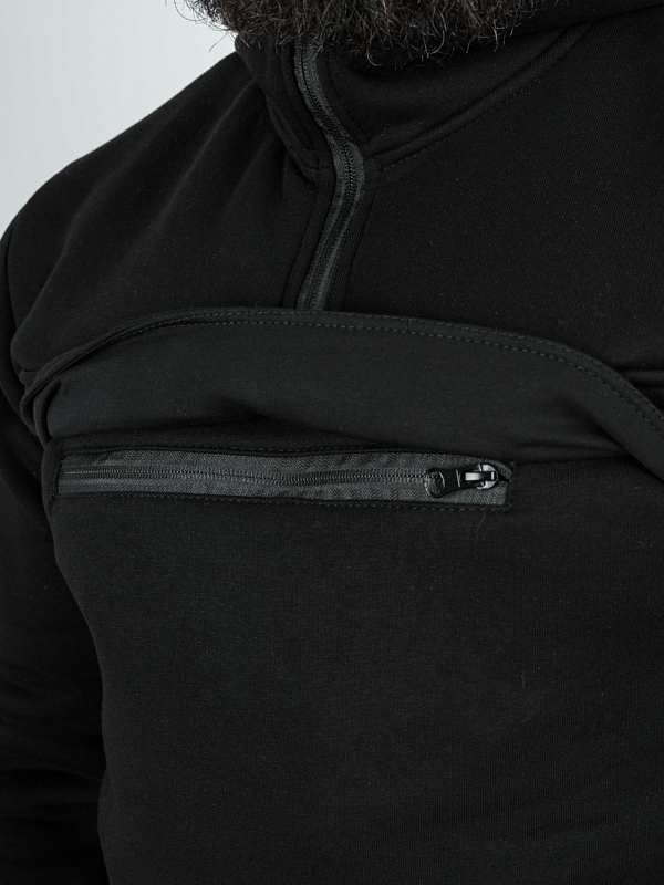 Bluza z kapturem "Essential Bear" - czarna za 279,00 zł