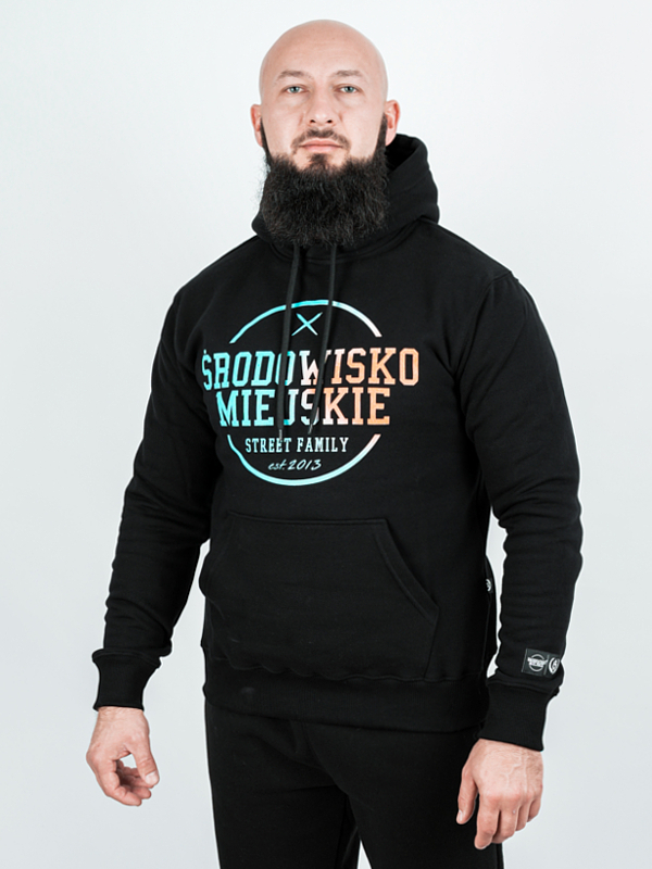 Hoodie "Theme 2.0" - black / blue for 239,00 PLN