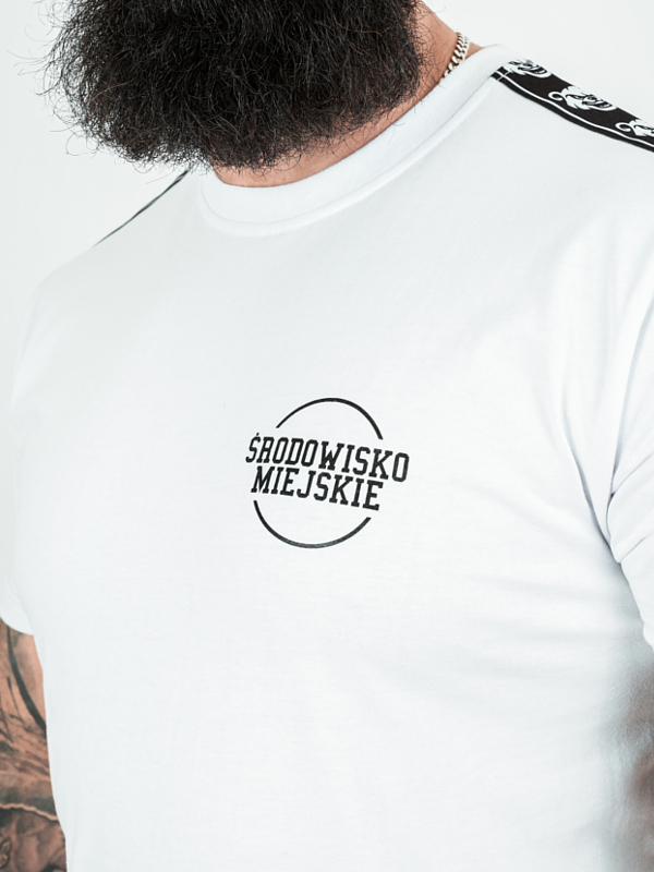 T-shirt "Classic Lampas" - white / black 119,00 PLN