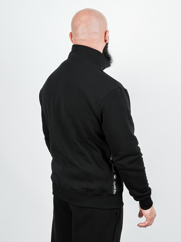 Bluza bez kaptura stójka "Miś Lampas" - czarna 289,00 zł